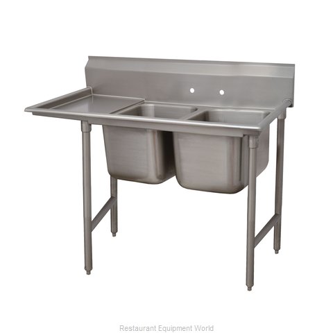 Advance Tabco 93-82-40-18L Sink, (2) Two Compartment