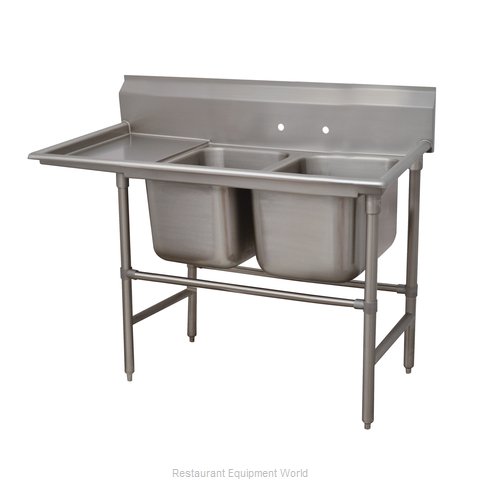 Advance Tabco 94-2-36-18L Sink, (2) Two Compartment (Magnified)