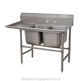 Advance Tabco 94-2-36-24L Sink, (2) Two Compartment