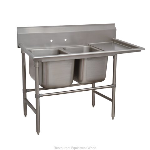 Advance Tabco 94-22-40-18R Sink, (2) Two Compartment (Magnified)