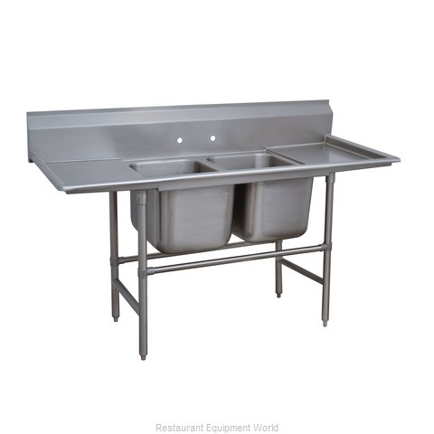 Advance Tabco 94-22-40-24RL Sink, (2) Two Compartment