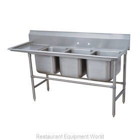 Advance Tabco 94-23-60-18L Sink, (3) Three Compartment