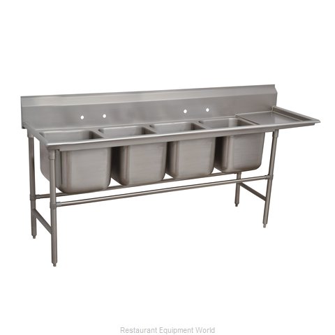 Advance Tabco 94-24-80-24R Sink, (4) Four Compartment