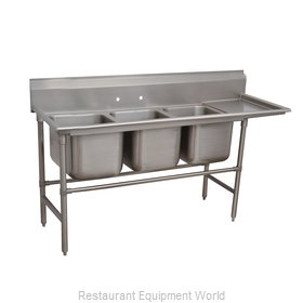 Advance Tabco 94-3-54-36R Sink, (3) Three Compartment