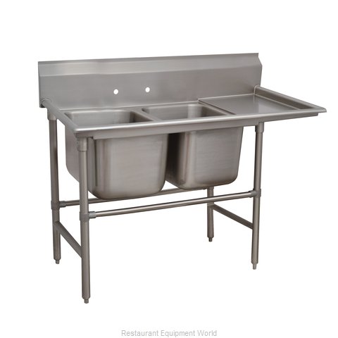 Advance Tabco 94-82-40-24R Sink, (2) Two Compartment