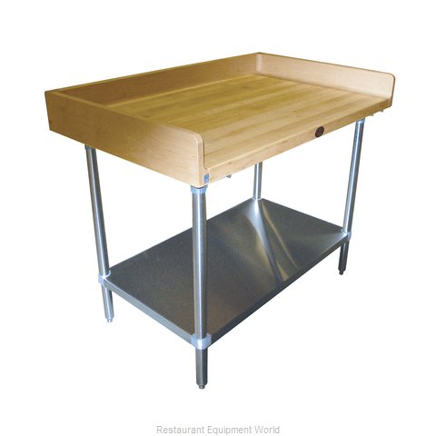 Advance Tabco BG-308 Work Table, Bakers Top (Magnified)