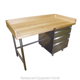 Advance Tabco BGT-307R Work Table, Bakers Top