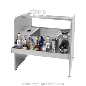 Advance Tabco CR-44X36SP-7-L Underbar Ice Bin/Cocktail Station, Pass-Thru Combo