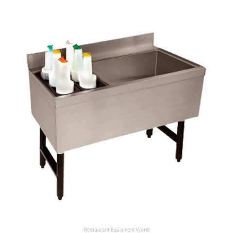 Advance Tabco CRCI-36L-7 Underbar Ice Bin/Cocktail Station, Bottle Well Bin