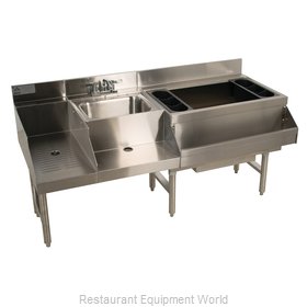 Advance Tabco CRU-60R-7 Underbar Ice Bin/Cocktail Station, Blender Station