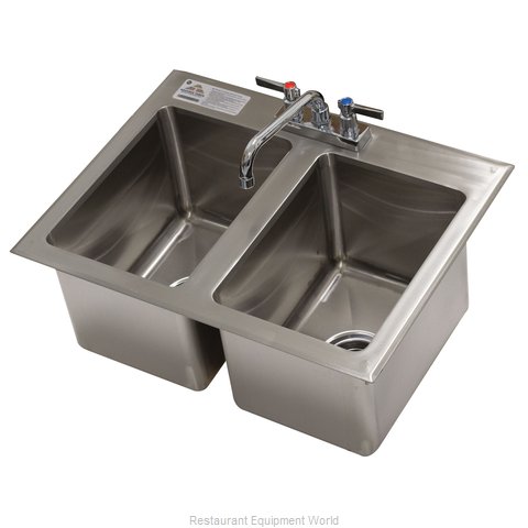 Advance Tabco DI-2-10-EC-X Sink, Drop-In (Magnified)