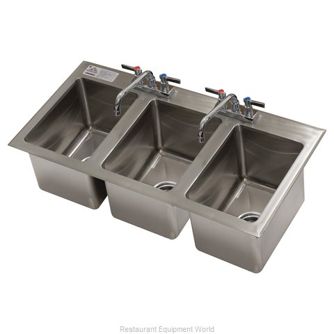 Advance Tabco DI-3-10-EC-X Sink, Drop-In