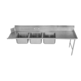 Advance Tabco DTC93-1620-8R Dishtable, with Potsinks