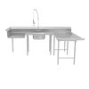 Mesa de Recibo de Loza, Sucia
 <br><span class=fgrey12>(Advance Tabco DTS-U30-72R Dishtable, Soiled)</span>