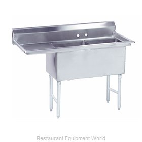 Advance Tabco FC-2-1620-18L-X Sink, (2) Two Compartment
