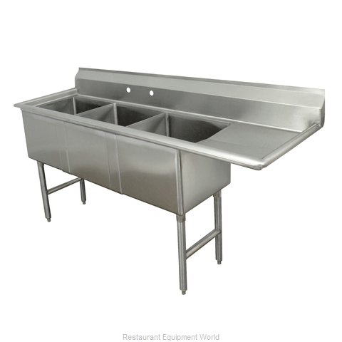 Advance Tabco FC-3-1515-15R-X Sink, (3) Three Compartment