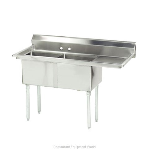 Advance Tabco FE-2-1812-18R-X Sink, (2) Two Compartment
