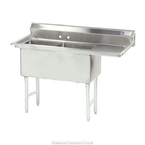 Advance Tabco FS-2-1524-24R Sink, (2) Two Compartment
