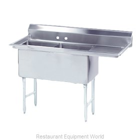 Advance Tabco FS-2-1620-18R Sink, (2) Two Compartment