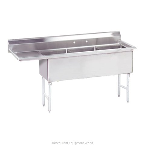 Advance Tabco FS-3-1524-24L Sink, (3) Three Compartment