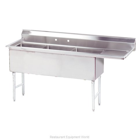 Advance Tabco FS-3-1524-24R Sink, (3) Three Compartment