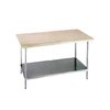 Mesa de Trabajo, Superficie de Madera
 <br><span class=fgrey12>(Advance Tabco H2G-365 Work Table, Wood Top)</span>