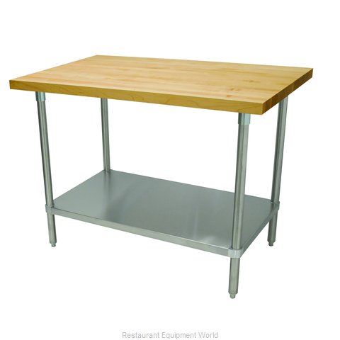 Advance Tabco H2S-308 Work Table, Wood Top