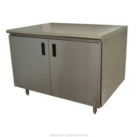 Advance Tabco HB-SS-305 Work Table, Cabinet Base Hinged Doors