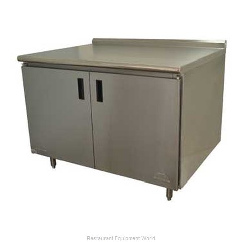 Advance Tabco HF-SS-308 Work Table, Cabinet Base Hinged Doors