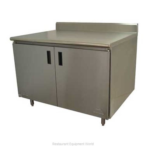 Advance Tabco HK-SS-308 Work Table, Cabinet Base Hinged Doors