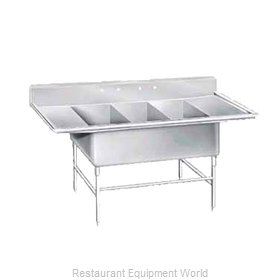 Advance Tabco K7-3-2030-24RL Sink, (3) Three Compartment