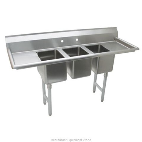 Advance Tabco K7-CS-21 Sink, (3) Three Compartment