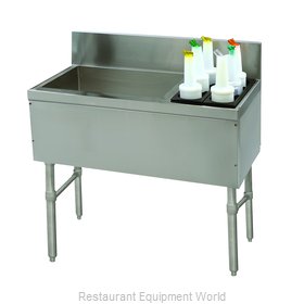 Advance Tabco PRC-19-36L-10 Underbar Ice Bin/Cocktail Station, Bottle Well Bin