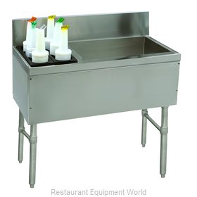 Advance Tabco PRC-19-36R-10 Underbar Ice Bin/Cocktail Station, Bottle Well Bin