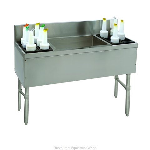 Advance Tabco PRC-19-48LR-10 Underbar Ice Bin/Cocktail Station, Bottle Well Bin