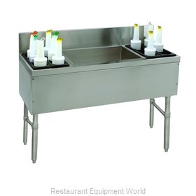 Advance Tabco PRC-19-48LR-10 Underbar Ice Bin/Cocktail Station, Bottle Well Bin