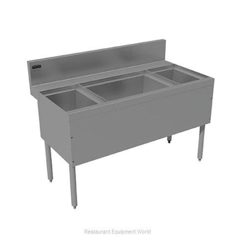 Advance Tabco PRC-24-48LR-10 Underbar Ice Bin/Cocktail Station, Bottle Well Bin