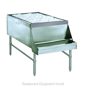 Advance Tabco PRPT-2442-10 Underbar Ice Bin/Cocktail Station, Pass-Thru