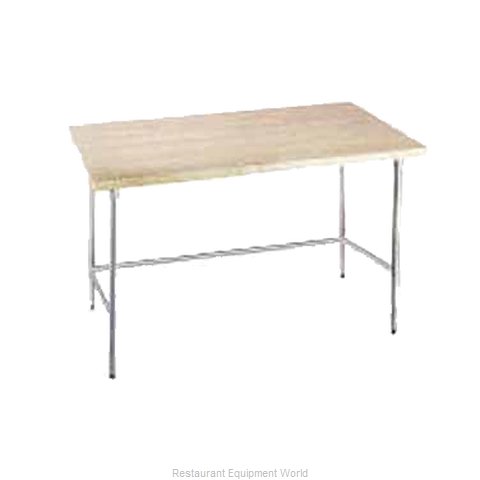 Advance Tabco TH2G-306 Work Table, Wood Top (Magnified)