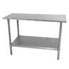 Mesa de Trabajo, 122m (48 pulgadas)
 <br><span class=fgrey12>(Advance Tabco TT-244-X Work Table,  40