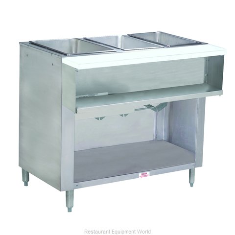 Advance Tabco WB-3G-LP-BS Serving Counter, Hot Food, Gas