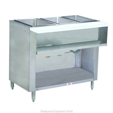 Advance Tabco WB-3G-NAT-BS Serving Counter, Hot Food, Gas (Magnified)