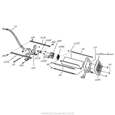 Alegacy Foodservice Products Grp A1 French Fry Cutter Parts