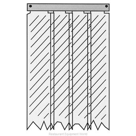 All Points 32-1234 Strip Curtain Unit (Magnified)