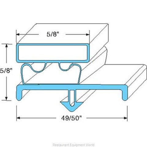 All Points 74-1003 Refrigerator, Door Gasket