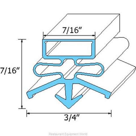 All Points 74-1005 Refrigerator, Door Gasket