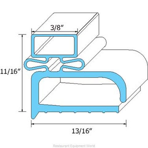 All Points 74-1006 Refrigerator, Door Gasket