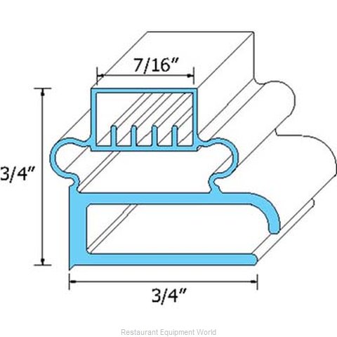 All Points 74-1011 Refrigerator, Door Gasket