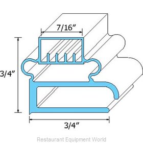 All Points 74-1011 Refrigerator, Door Gasket