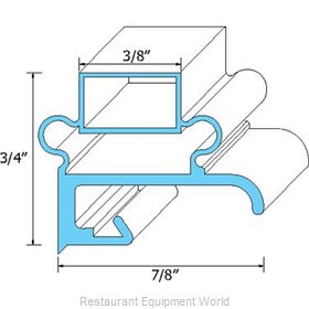 All Points 74-1015 Refrigerator, Door Gasket